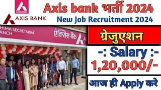 Axis bank भर्ती 2024  Axis bank Recruitment 2024  Job Vacancy 2024  Job Sarita [upl. by Koffman]