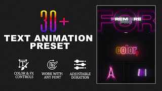 30 Text Presets for Premiere Pro 🔥 Free Download PACK 2024 [upl. by Dysart]