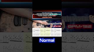 Guthrie Govan  Fives Tapping quotSlow Versionquot【BPM80152  TAB】 [upl. by Amis]