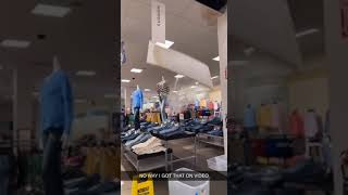 Part of ceiling at JCPenny store falls down [upl. by Atiuqiram]