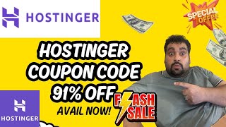 Hostinger Coupon Code 2024  91 Discount Coupon [upl. by Amanda]