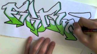 Speed Drawing l quotFIRTIONquot l Molotow One4All [upl. by Aicrop]