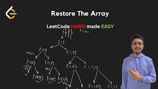 1416 Restore The Array  LeetCode Daily Challenge  LeetCode POTD [upl. by Shirline]