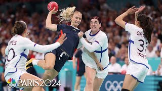 Norway burns through France in a highenergy match to win womens handball gold  Paris Olympics [upl. by Kalina540]