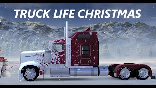 American Truck Simulator  Kenworth Christmas winterland [upl. by Ocirled]