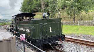 Brecon Mountain Railway Steam Train Locomotive Pontsticill To Pant South Wales September 2022 3 [upl. by Bevan]