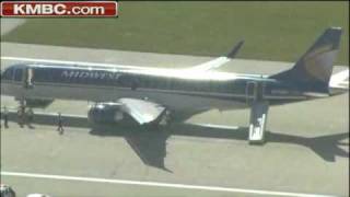 Midwest Plane Makes Emergency Landing At KCI [upl. by Wane]