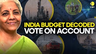 India budget What is vote on account WION explains  WION Originals [upl. by Xerxes]