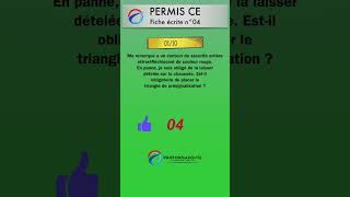 Permis CE  Fiche écrite 04 question 01 quiz [upl. by Bailey923]