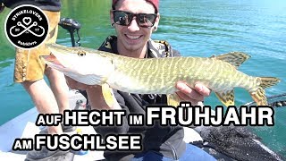 Auf HECHT im Frühjahr am FUSCHLSEE 🎣❤️ mit der Spinnrute LIVEBISSE Saisoneröffnung 2018 strklvrs [upl. by Akyssej637]