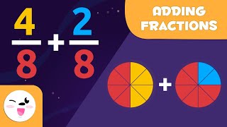 Learn How to Add Fractions  Same Denominator  Math for Kids [upl. by Atnad]