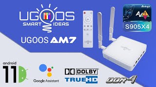 Android 11  Ugoos AM7 Amlogic S905X4 TV Box Review [upl. by Inan]