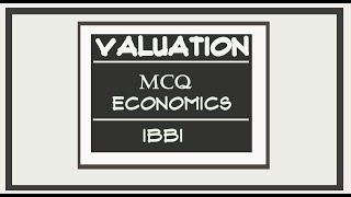 MCQ for Valuer IBBI Exam Valuation Land amp Building Plant amp Machinery MCQ for Economics  MCQ IBBI [upl. by Hal]