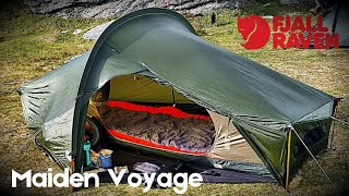 FJALLRAVEN ABISKO LITE 1 First look at my new 4 seasons tent  Is this the one [upl. by Ardine]