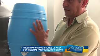 PRESENTAN NUEVOS BIDONES DE AGUA CON MEJORAS PARA CONSUMO HUMANO [upl. by Asina278]