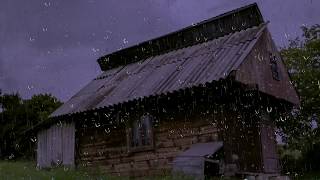 Relaxing Rain Sounds on a Tin Roof w Thunder for Sleep amp Relaxation  10 Hours Natural White Noise [upl. by Fretwell723]