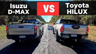 Drag Race 2024 Isuzu DMax vs Toyota HiLux – 0100 14 mile [upl. by Nylyoj]