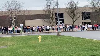 Valparaiso High School students protest gun violence [upl. by Karab]