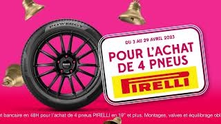 Point S Publicité avril 2023  Jusquà 120€  20€ remboursés pour lachat de pneus PIRELLI [upl. by Tiat]