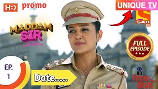 Madam sir serial started on Unique Tv ll DD Free Dish new update today 😍 [upl. by Acim]