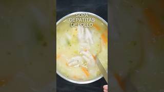 Cómo preparar sopa de patitas de pollo [upl. by Marashio]