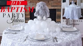 Baptism DIY Party Decoration  DIY Baby Shower Decor [upl. by Vin]