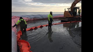 The NoFloods FlexWall  Cofferdam Project  Portable Dam [upl. by Oliy]