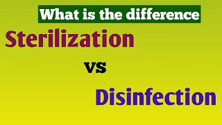 difference between sterilization and disinfection  Sterilization vs Disinfection englishहिंदी [upl. by Aicilec]