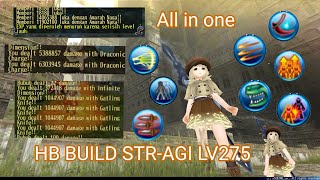 Toram online HB build lv275 new 12M draconic charge [upl. by Selie857]