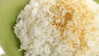 Thai Coconut Rice Recipe ข้าวมัน  Hot Thai Kitchen [upl. by Siroval251]