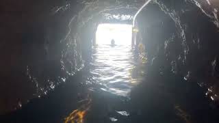 HOT SPRINGS in a CAVE in the ROCKY MOUNTAINS of CANADA カナダの洞窟温泉 [upl. by Hsirrap]