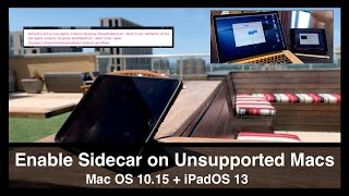 How to Enable Sidecar on Unsupported Macs MacOS Catalina  iPadOS 13 [upl. by Sholeen131]