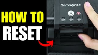 How To Reset A Samsonite Luggage Lock  Forgot Password [upl. by Sadonia]