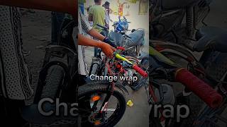 Cycle Wrap Change  Modification  viral stunt subscribe shorts cycling trending shortvideo [upl. by Bronnie666]