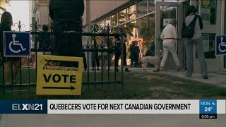 Montreal live election coverage at Hochelaga polling station [upl. by Ailima]