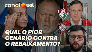 CORINTHIANS OU FLUMINENSE QUAL O PIOR CENÁRIO CONTRA O REBAIXAMENTO MAURO CEZAR E LAVIERI ANALISAM [upl. by Bortz]