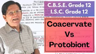 Comparison between Coacervate amp Protobiont  Grade 12 Biology [upl. by Leeke676]