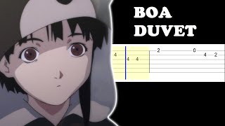 Boa  Duvet Easy Guitar Tabs Tutorial [upl. by Anirahs]