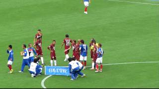 ヴィッセル神戸 20101017 VISSEL KOBE vs 横浜Ｆ・マリノス 大久保 退場！ [upl. by Burck]