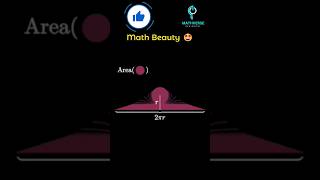 Maths Beauty 😍  Circle area by Exhaustion mathsbeauty maths circle ytshorts [upl. by Hcardahs]