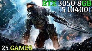 RTX 3050 8GB  i5 10400f  Test In 25 Games [upl. by Kerrison]