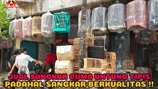 SALUT SAMA KIOS SANGKAR SATU INI UNTUNG TIPIS YANG PENTING LANCAR  DI PASAR BURUNG PRAMUKA [upl. by Ash192]