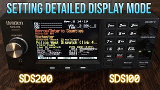 Setting Detailed Display Mode for SDS100 amp SDS200 [upl. by Atiuqal]