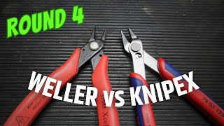 FlushCutter FaceOff Round 4 Weller Xcelite Vs Knipex  Flushcut Pliers Showdown amp Tool Review [upl. by Aimehs361]