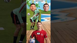 Messi and ronaldo🔥 football funny answer 😡 shrots funny cr7 football viralvideo [upl. by Nacnud]