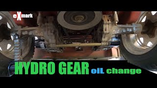 EXMARK RADIUS HYDRO GEAR OIL CHANGE BONUS [upl. by Naegem]