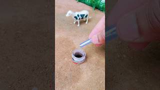 Diy Mini Hand Pump Water Motor With Cow Drink 😱 shorts shortsvideo [upl. by Ennoval804]