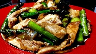 Pork Teriyaki Stir fry with Asparagus Recipe [upl. by Penni]