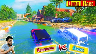 Abhishekkz Indian cars Vs Anmol Indian Cars Water Drag Race GTA 5 [upl. by Lime]