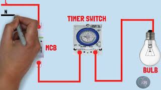 Light bulb timer switch wiring diagram connectionkalutecpowersolutions9523 [upl. by Ylelhsa]